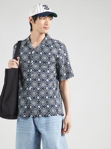 Only & Sons Средняя посадка Рубашка 'ONSCAIDEN' в Синий: спереди