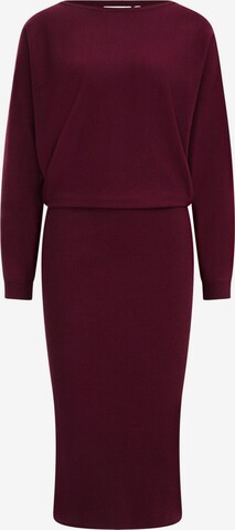 WE Fashion Knit dress in Red: front