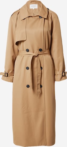 ONLY Between-Seasons Coat 'CHLOE' in Brown: front