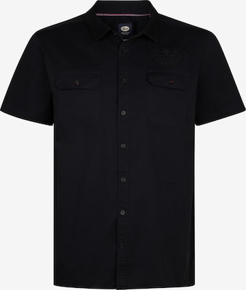 Petrol Industries Overhemd 'Trailhawk' in Zwart: voorkant