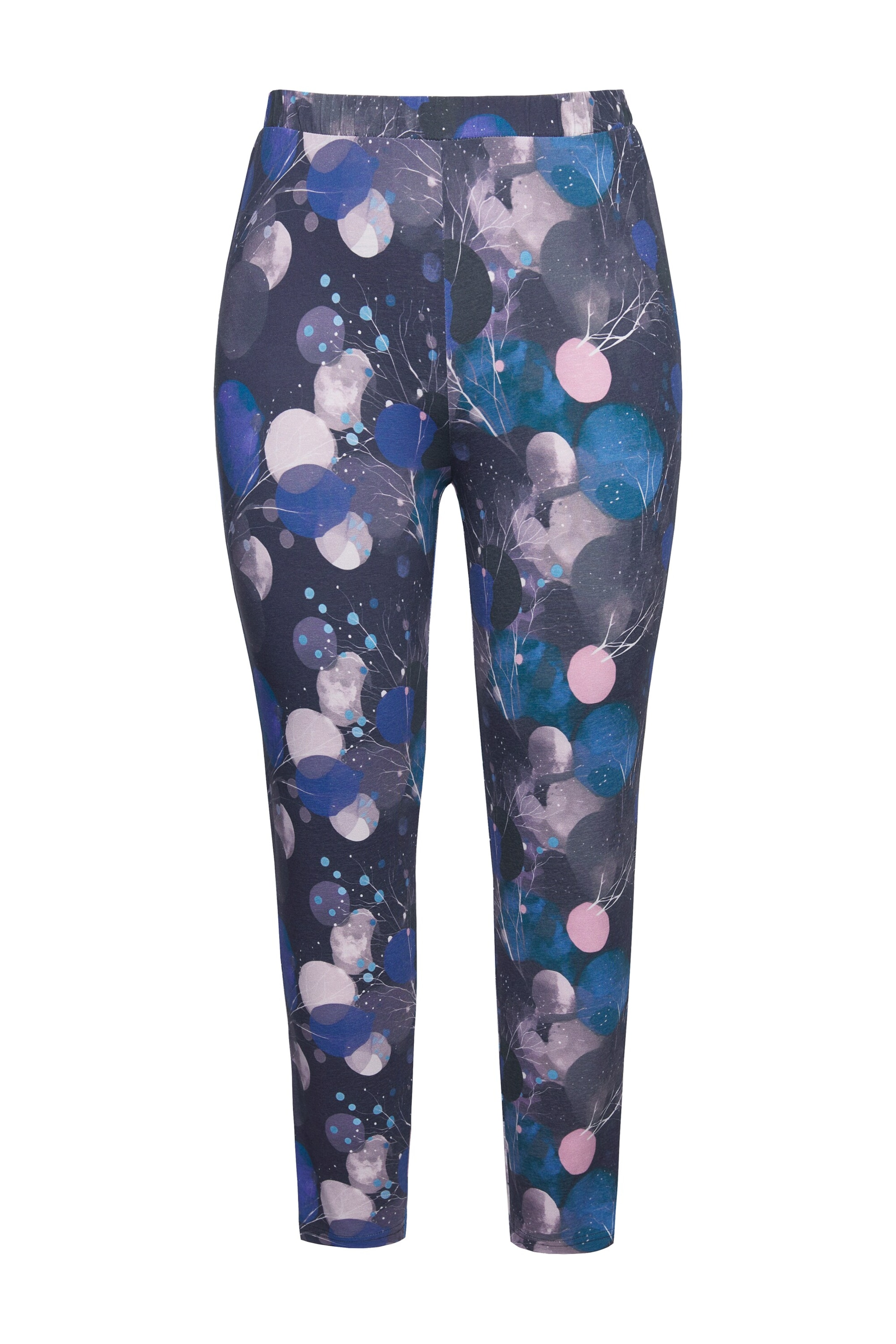 Ulla Popken Regular Broek in Blauw: voorkant