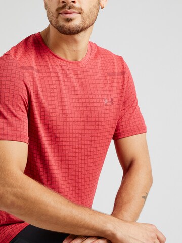 UNDER ARMOUR Funktionsskjorte 'Grid' i rød