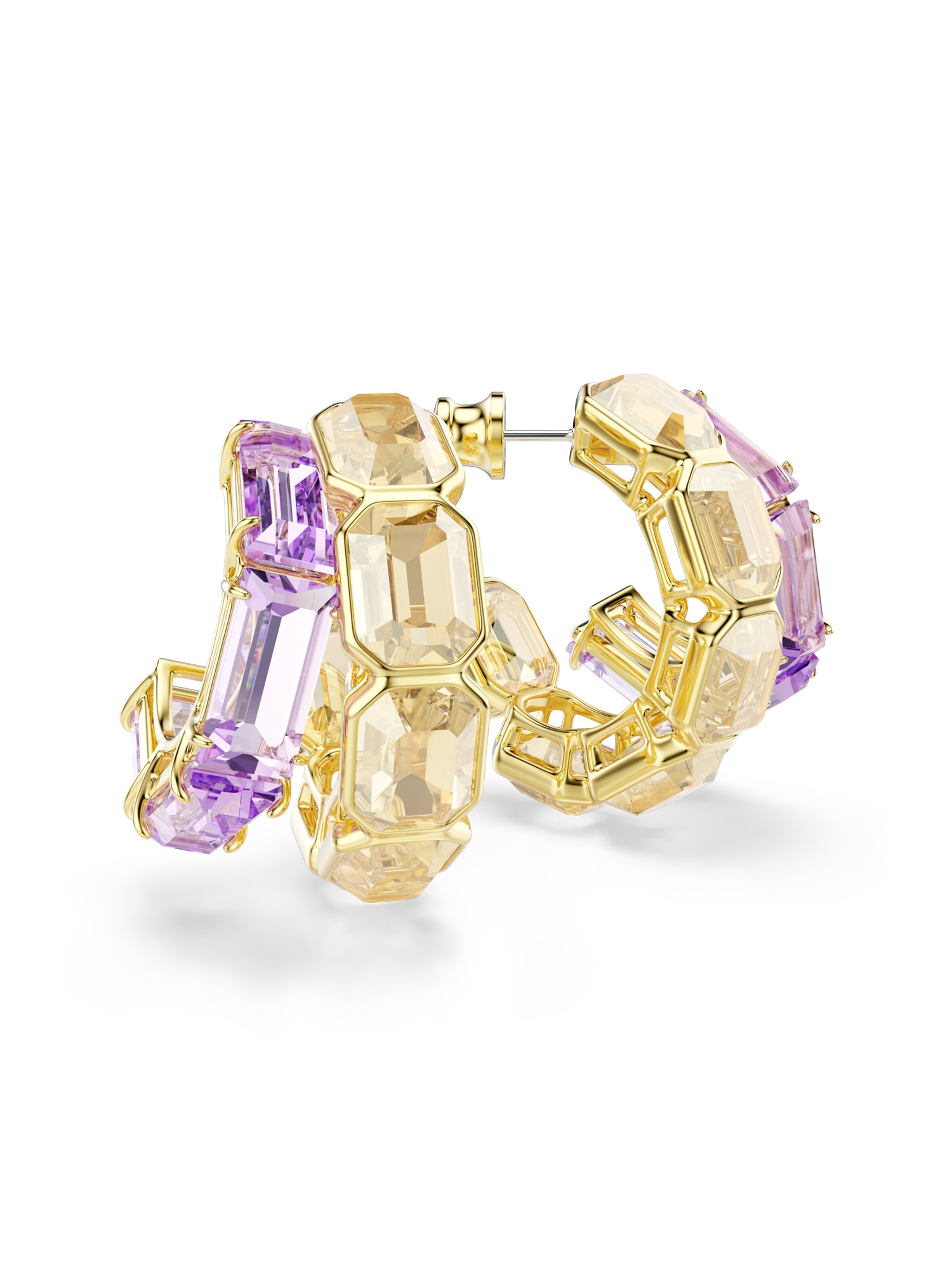 Boucles d'oreilles 'Millenia' Swarovski en or