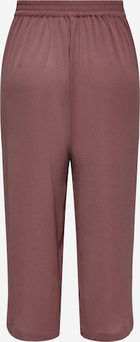 ONLY Wide leg Pleat-Front Pants in Brown