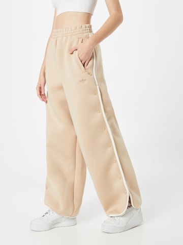 ADIDAS ORIGINALS - Loosefit Pantalón 'Spacer With Binding Details' en beige: frente