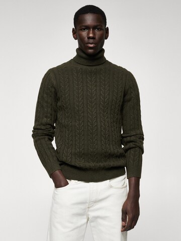 MANGO MAN Sweater 'Marias' in Green: front