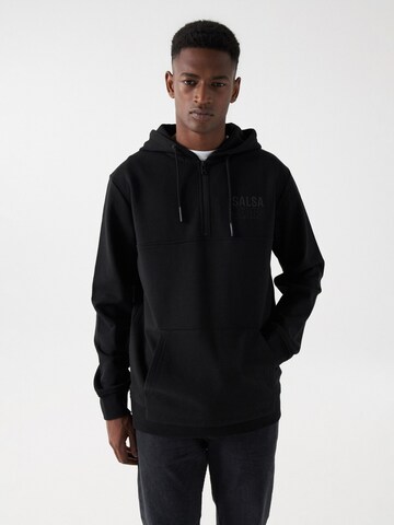 Salsa Jeans Sweatshirt in Schwarz: Vorderseite