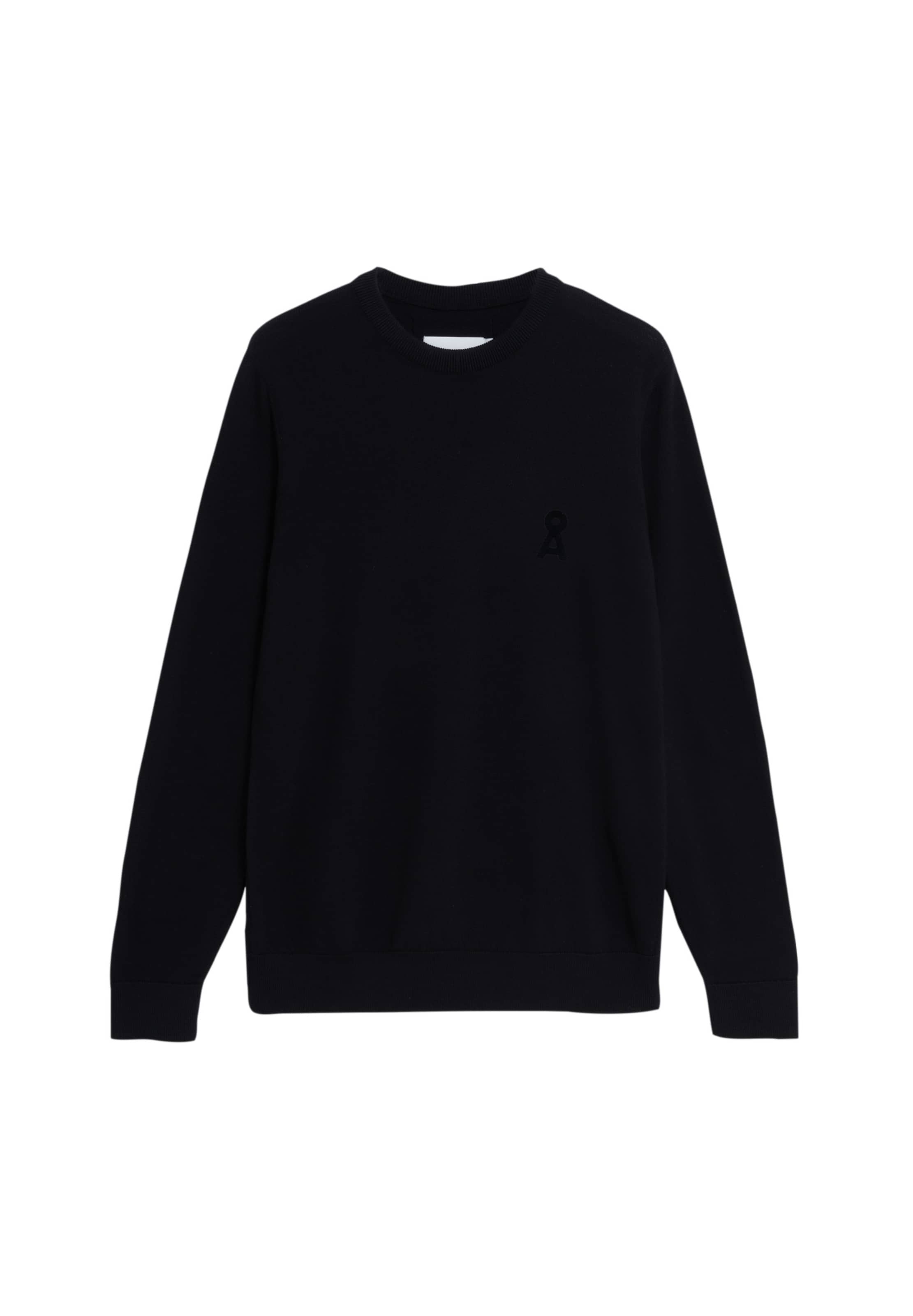 ARMEDANGELS Trui ' KREWAA ICONIC ' in Zwart: voorkant