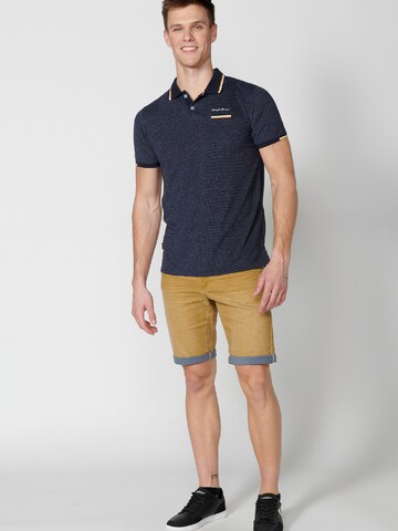 KOROSHI Poloshirt in Blau