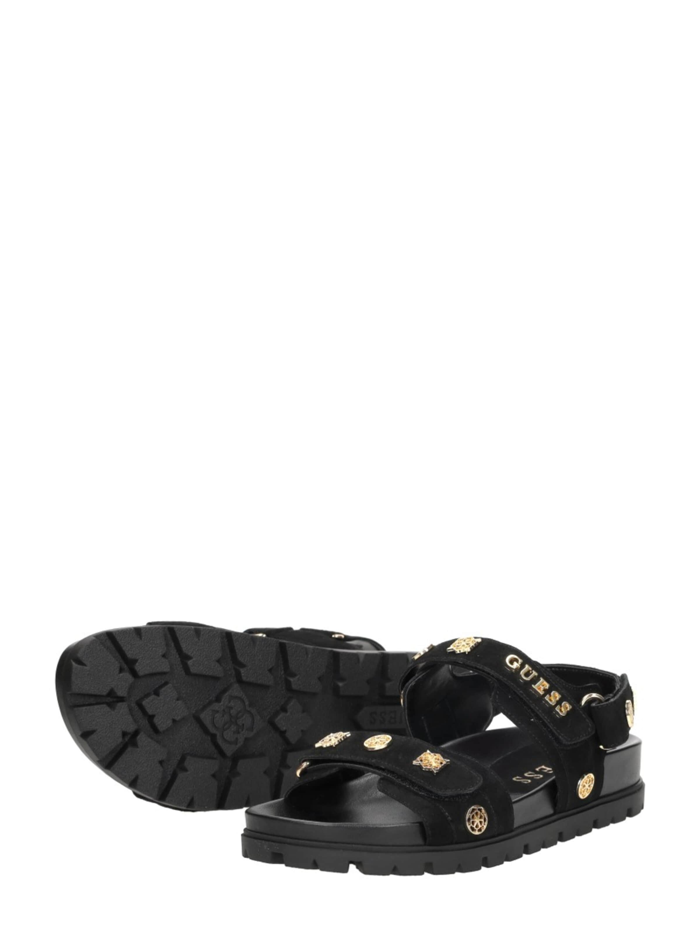 GUESS Sandale 'Florizi'‌‌‌‌‌‌ in Schwarz