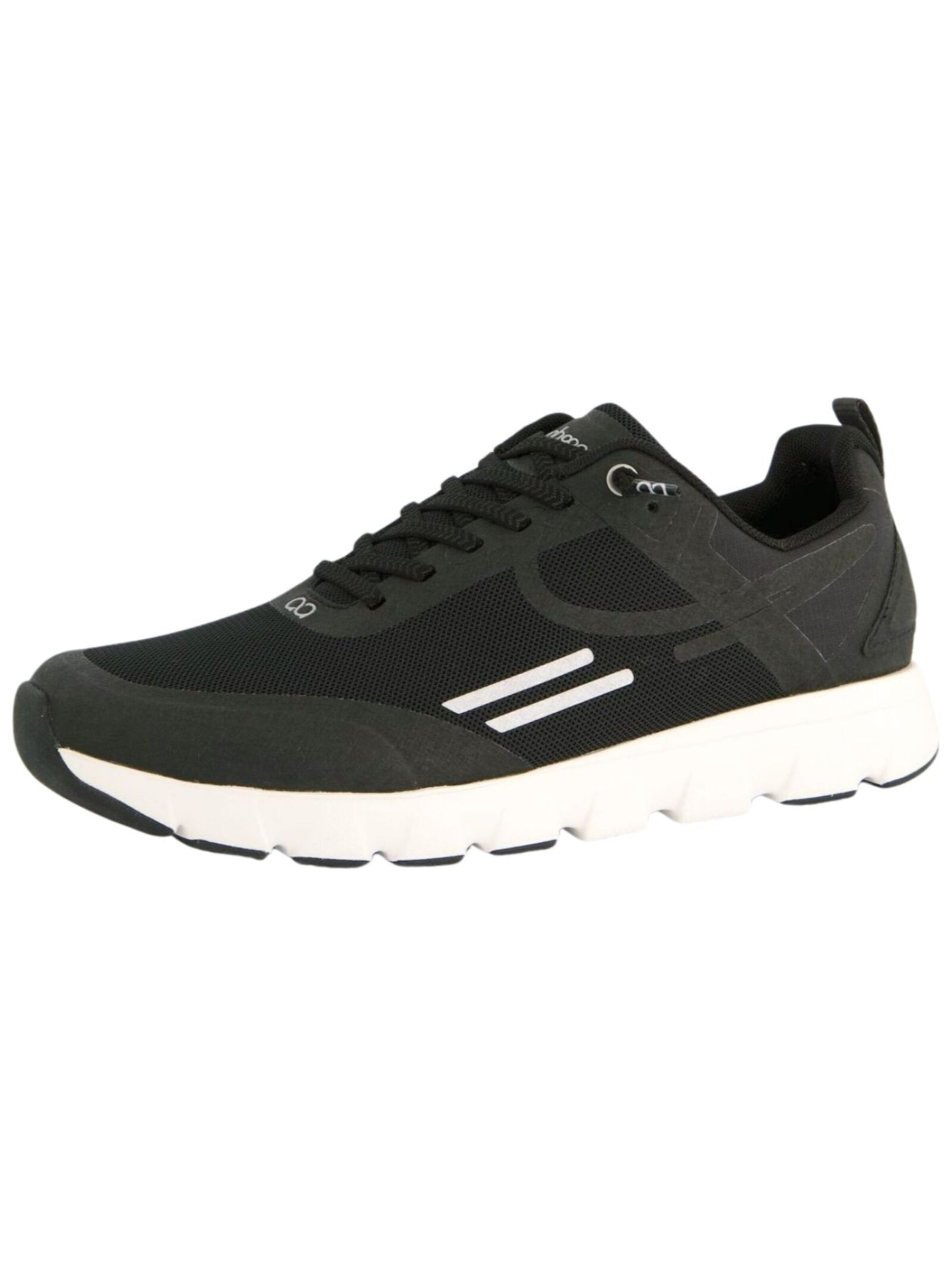 Tenhaag Platform trainers in Black: front