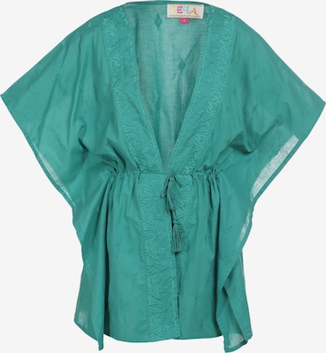 IZIA - Kimono en verde: frente