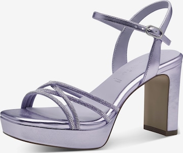 TAMARIS Páskové sandály – fialová: přední strana