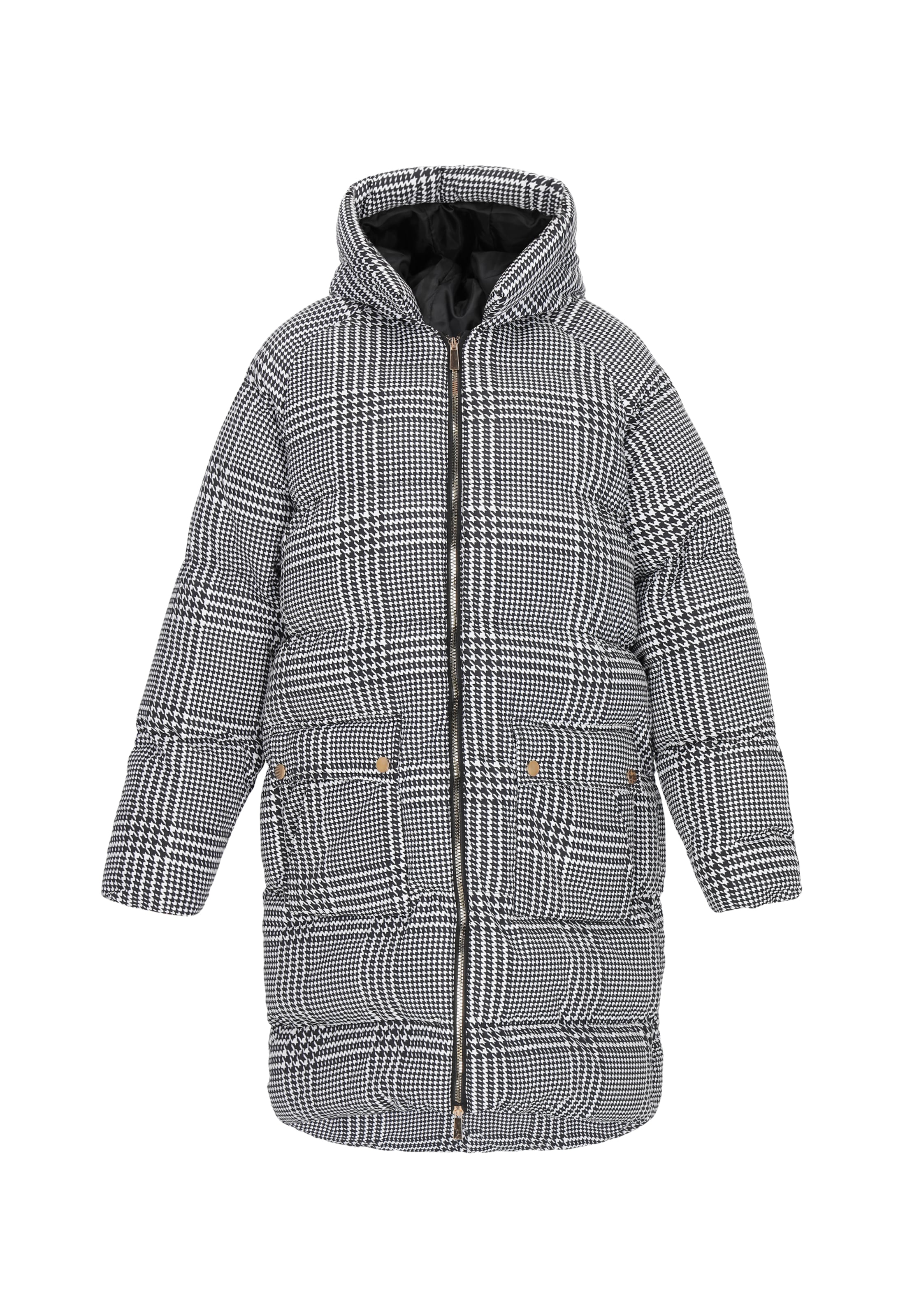 faina Ανοιξιάτικο και φθινοπωρινό παλτό σε μαύρο: μπροστά