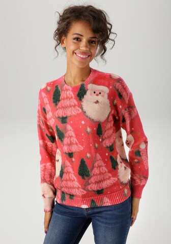 Aniston CASUAL Sweater in Red: front
