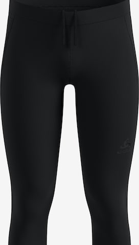 ODLO Slim fit Sports trousers 'ESSENTIAL' in Black: front