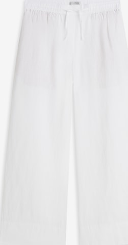 Wide Leg Pantalon 'ESS' TOMMY HILFIGER en blanc : devant