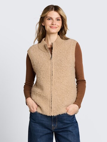 TOM TAILOR Strickweste in Beige: Vorderseite