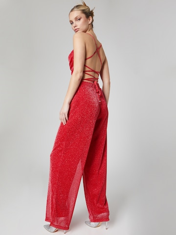 VIERVIER Loose fit Pants 'Angelina' in Red