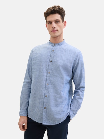 Coupe regular Chemise TOM TAILOR en bleu