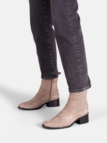 Apple of Eden Chelsea Boots 'TESSA' in Beige: Vorderseite