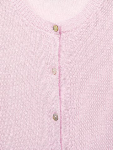 MANGO Knit Cardigan 'LEVIOSA' in Pink