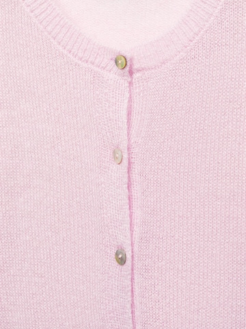 MANGO Knit Cardigan 'LEVIOSA' in Pink