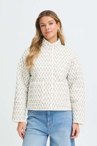 Veste mi-saison Fransa en blanc : devant
