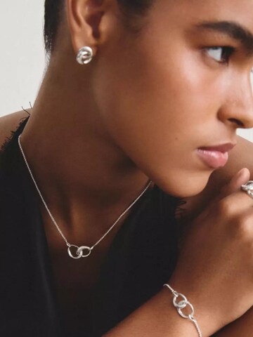 Chaîne 'Together Halskette aus Recyceltem Sterlingsilber mit Zirkonia' Thomas Sabo en argent