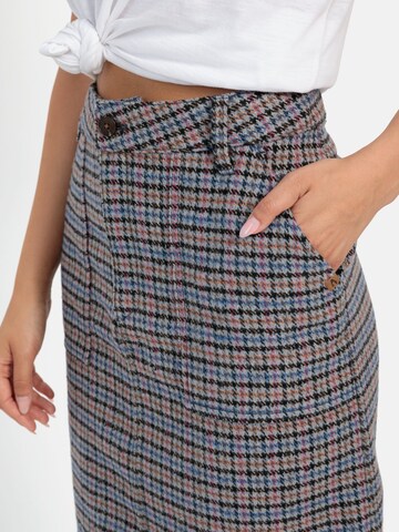 CAMEL ACTIVE Rock mit kariertem Muster in Blau