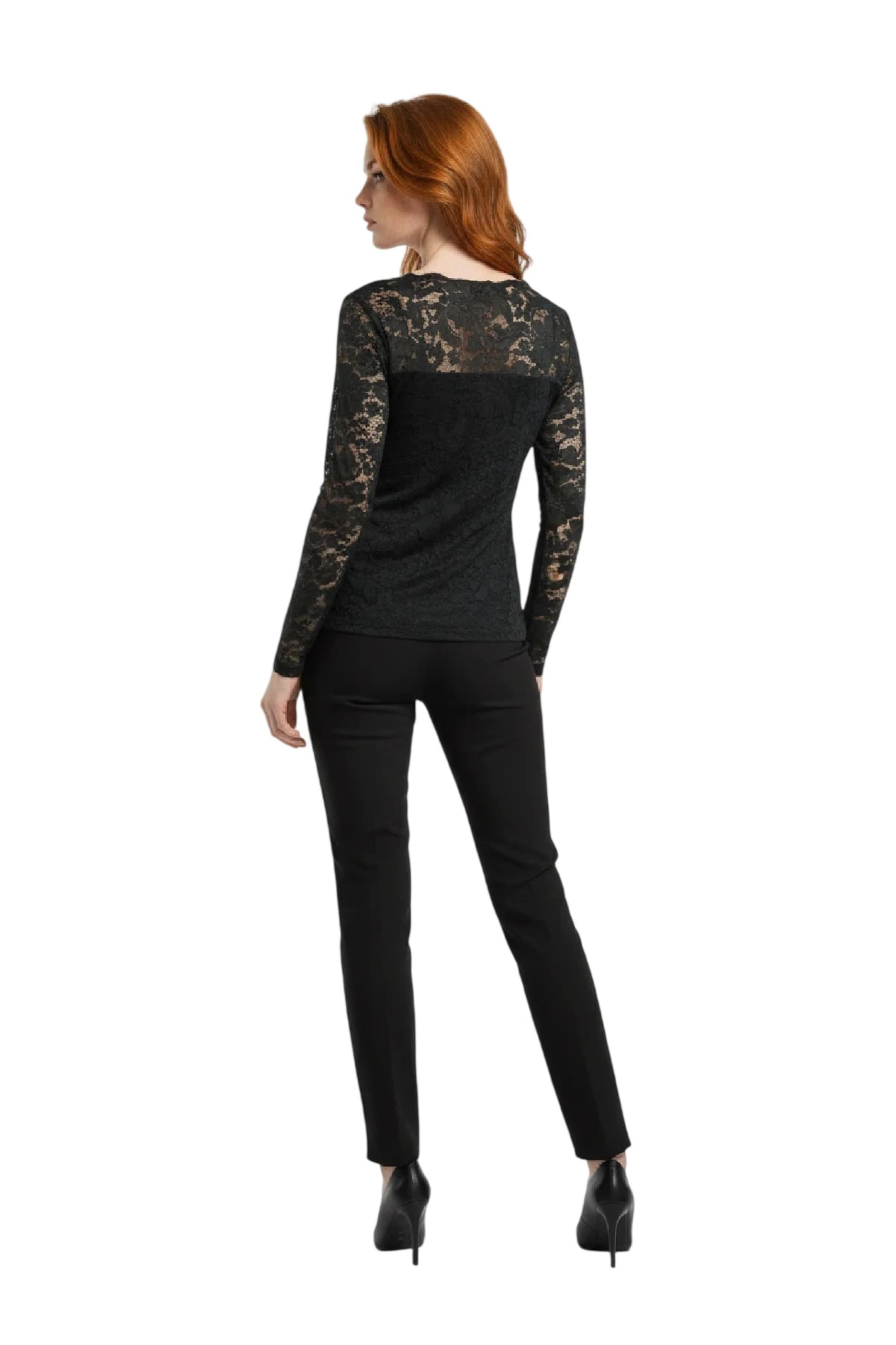 Alexa Dash Bluse in Schwarz