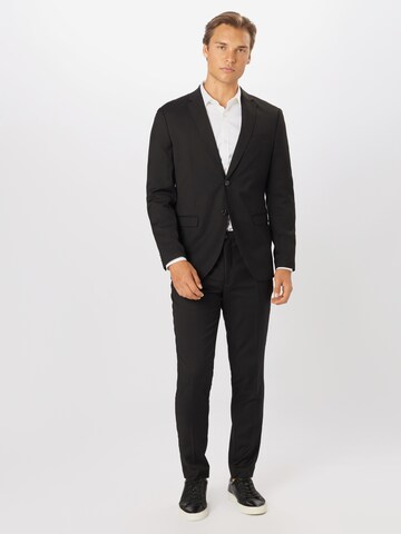 Coupe slim Costume 'Franco' JACK & JONES en noir : devant