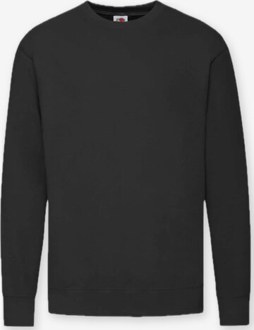 Felpa 'Crewneck sweatshirt' di FRUIT OF THE LOOM in nero: frontale