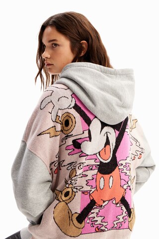 Desigual Sweatjacka 'Mickey Mouse' i grå