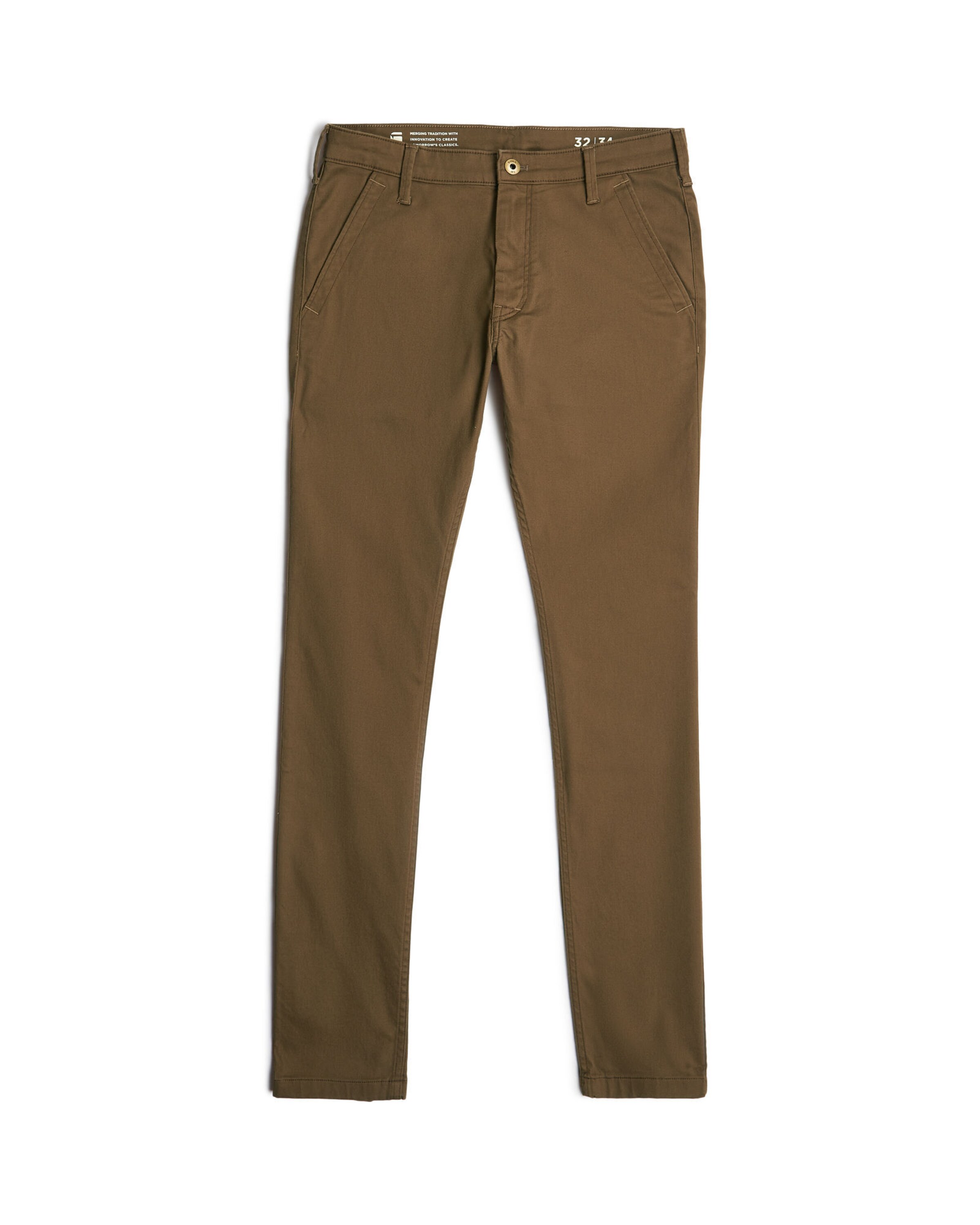 G-STAR Chino in Bruin: voorkant