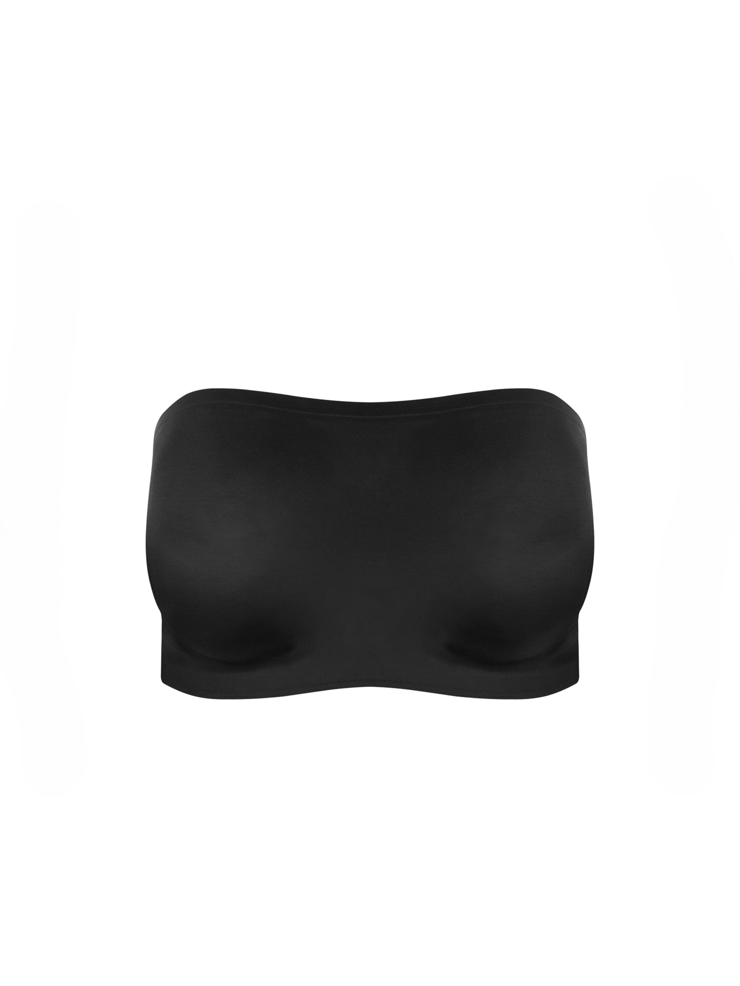 MAGIC Bodyfashion Bandeau Podprsenka – černá: přední strana