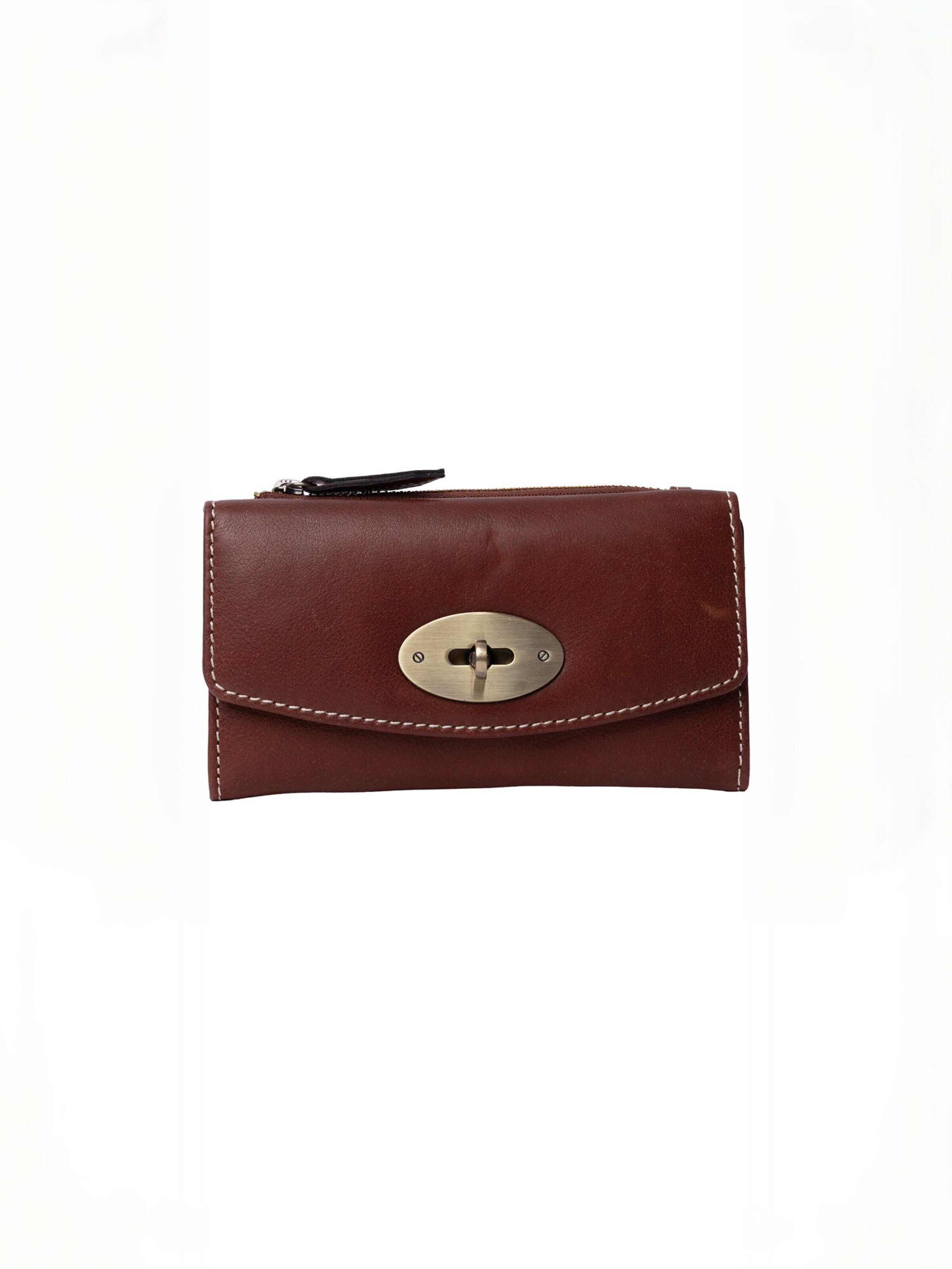 Porte-monnaies ' Saya ' RE:DESIGNED en marron : devant