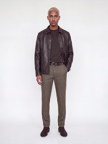 JACK & JONES Regular Панталон с ръб 'JPSTOLLIE BLAKE' в кафяво