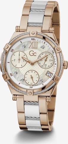 Gc Analog Watch 'CableSport' in Gold: front