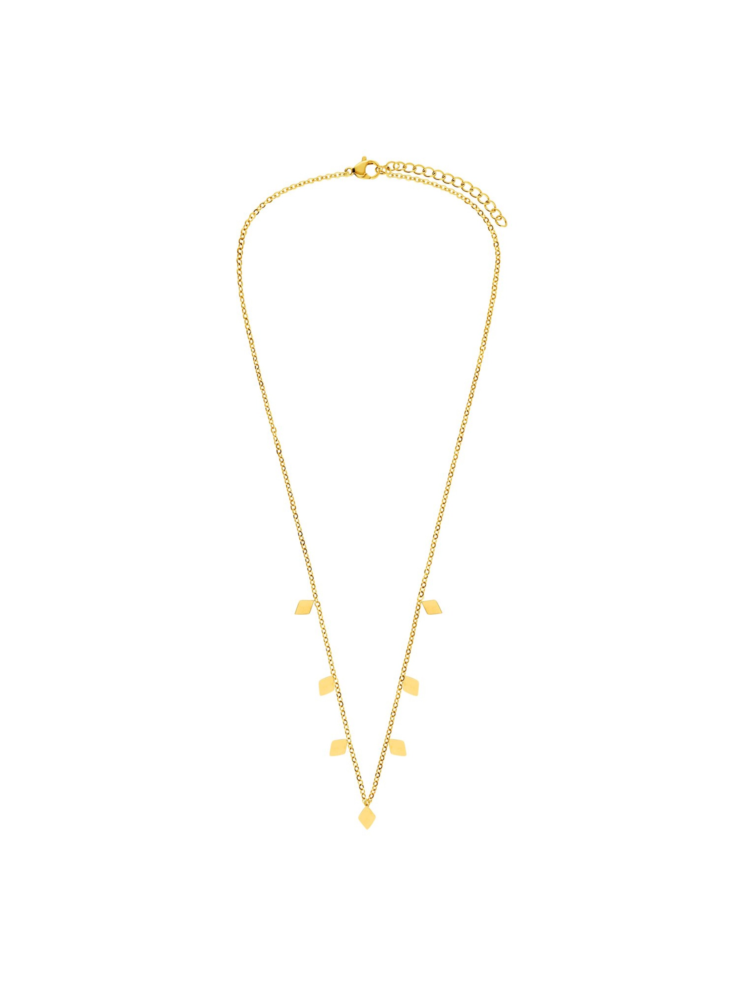 Lucardi Necklace 'Münze' in Gold: front