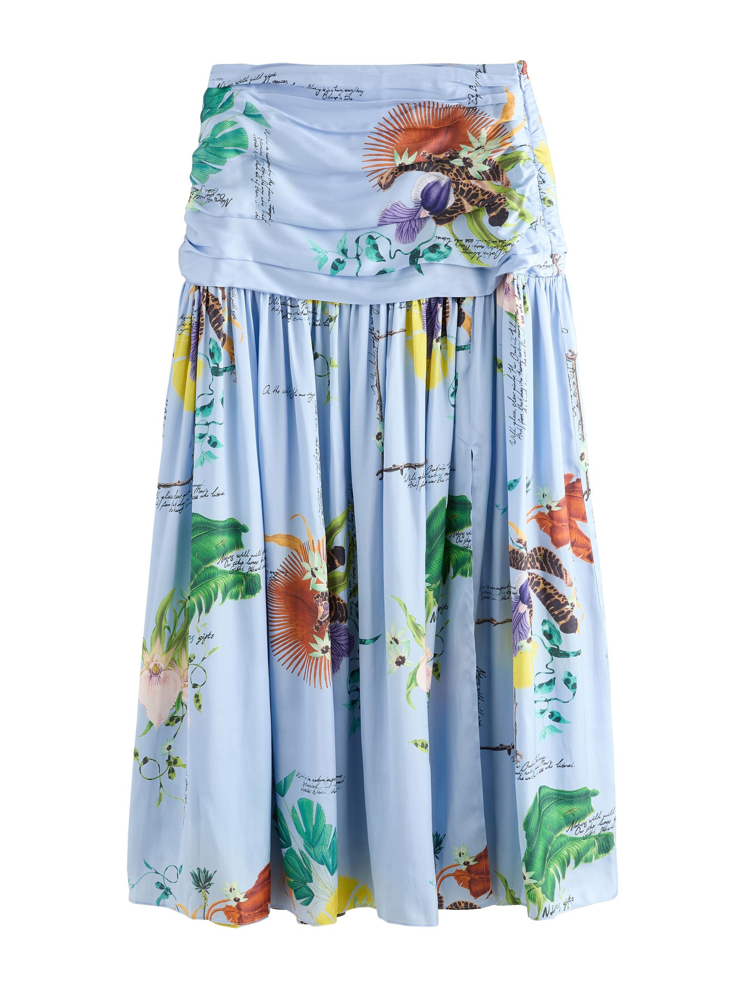 Next Skirt 'Kew' in 38 in Light blue / Cognac / Green / Black, Item view