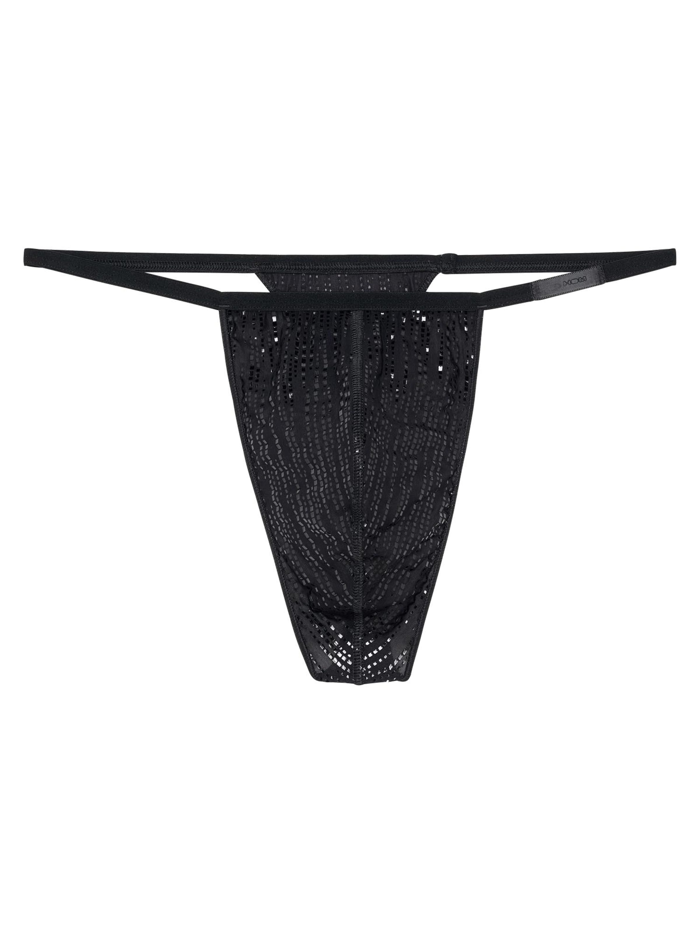 HOM Slip 'Strip'‌‌‌‌‌‌ in Schwarz: Vorderseite