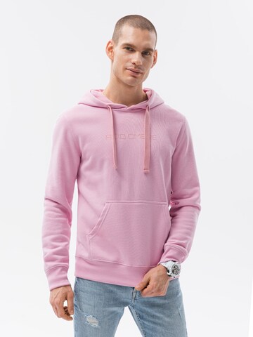 Sweat-shirt 'B1351' Ombre en rose : devant