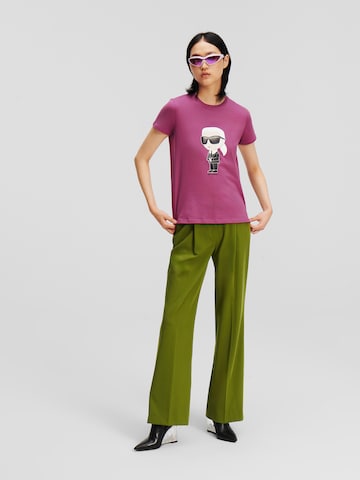 Karl Lagerfeld - Camisa ' Ikonik ' em roxo
