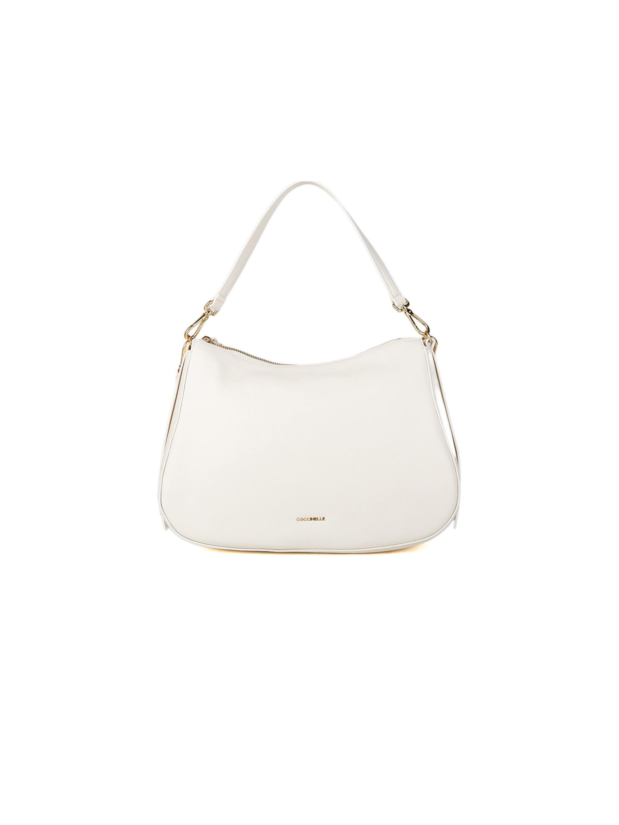 Coccinelle Handtasche 'Coccinelle Nory Handbag Grained Leather'‌ in Weiß: Vorderseite