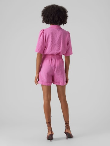 VERO MODA Loosefit Bukser i pink