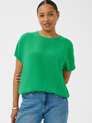 Kaffe Блуза 'KAAmber Stanley' в зелено: отпред