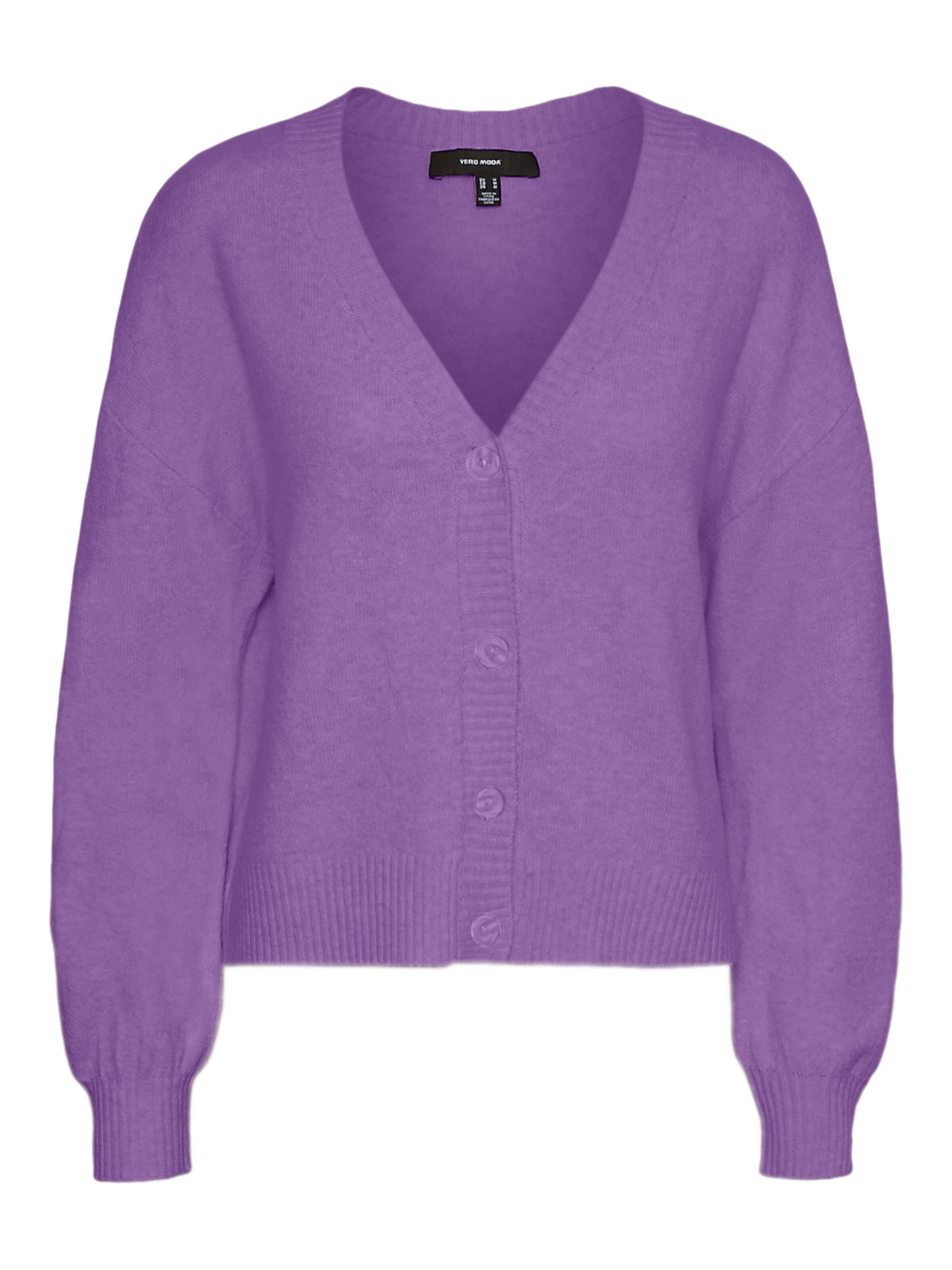 purple school cardigan