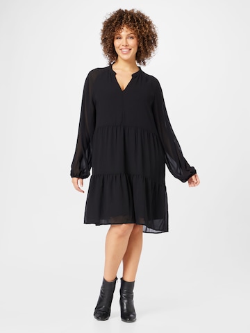 Object Curve Shirt Dress 'MILA' in Black: front