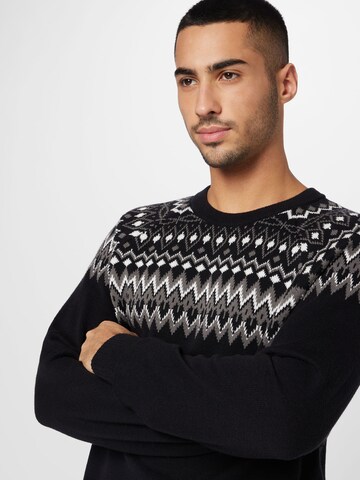 GAP Sweter 'FAIR ISLE' w kolorze czarny